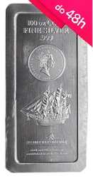 Sztabka srebra 100 oz (48h)