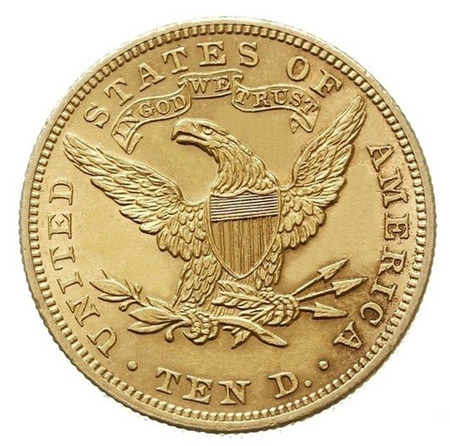 Moneta złota 10 dolarów Liberty Head (48h)