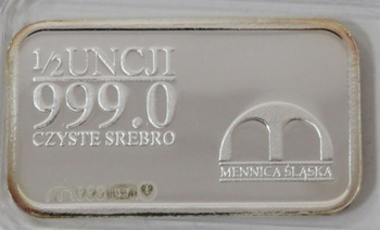 Sztabka/ moneta 1/2 oz niesortowana (24h)