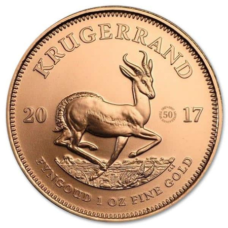 Złota moneta 1 oz Krugerrand 2017 - 50th anniversary (24h)