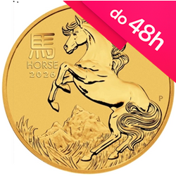 Moneta złota LUNAR III Rok Konia 2026 1/2 oz (48h)