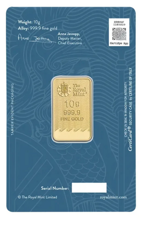 Sztabka złota Britannia 10 g (48h)