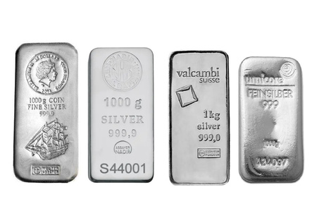 Sztabka srebra 1 kg LBMA 