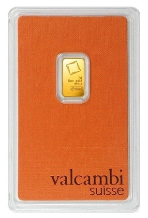 Sztabka złota CertiCard 1 g (48h) 