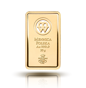 Sztabka złota Mennica Polska 20 g (48h) 