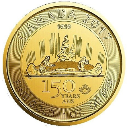 Złota moneta Canada 150 Voyageur 2017 1oz (24h)