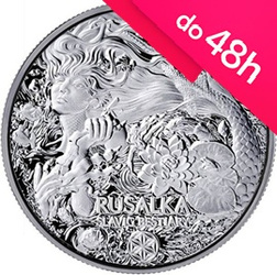 Moneta srebrna z serii Bestie Słowiańskie: RUSAŁKA 2 oz (48h)