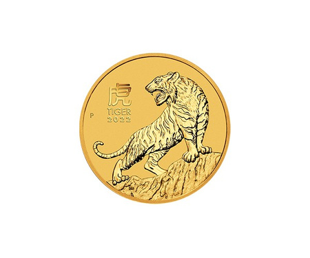 Złota moneta Rok Tygrysa 1/20 oz 2022 (48h)