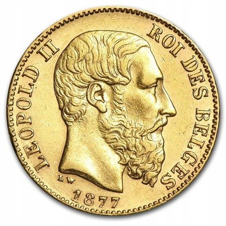 Moneta złota 20 Franków – Leopold II (48h)