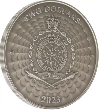 Moneta srebrna 2 $ Świat Kryptyd (48h)