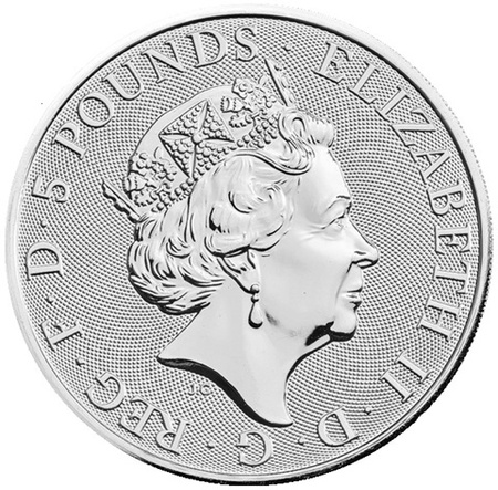 Srebrna moneta z serii Bestie Królowej: BLACK BULL OF CLARENCE 2018 2 oz (24h)