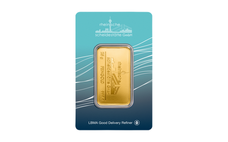 Sztabka złota CertiCard 25 g (48h)