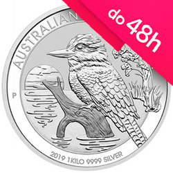 Moneta srebrna Kookaburra 1 kg (48h)