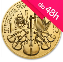 Moneta złota Wiedeński Filharmonik 1/4 oz (48h)