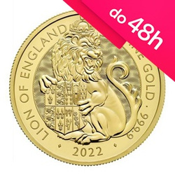 Moneta złota z serii Bestie Królowej: Lion of England (Lew Anglii) 2022 1 oz (48h)