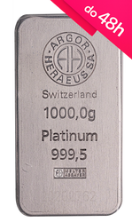 Sztabka platyny LBMA1 kg (48h)