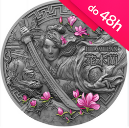 Moneta srebrna HUA MULAN - BOHATERKI 5$ 2 oz (48h)