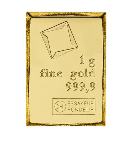 Sztabka 1g czystego złota 99,99%