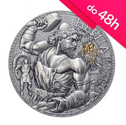 Moneta srebrna 3000 FRANKÓW HEFAJSTOS - WIELKA MITOLOGIA GRECKA (48h)