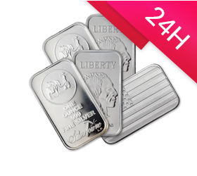 5 x sztabka srebra 1 oz (24h)