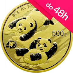 Moneta złota Chińska Panda 2022 30 g (48h)