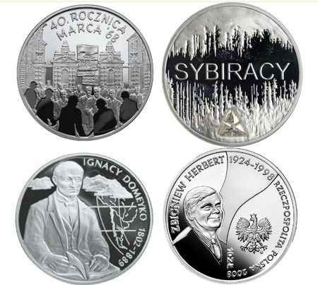 Srebrna moneta 14,14 g pr. 925 losowa (24h)