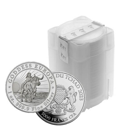 20 x moneta srebrna Goddess Europa (Bogini Europa) 1 oz (48h)