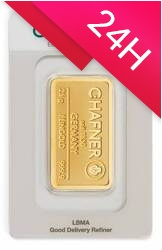 Sztabka złota CertiCard 25 g (24h)