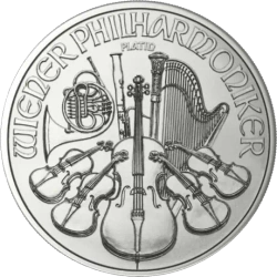 Platynowa moneta Wiedeński Filharmonik 1 oz 2025/2026