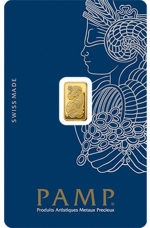 Sztabka złota PAMP 1 g (48h)