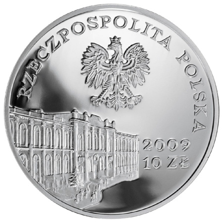 Moneta srebrna 10 zł - 180 LAT BANKOWOŚCI CENTRALNEJ W POLSCE - 2009 (24h)