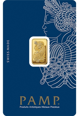 Sztabka złota PAMP 2,5 g (48h)