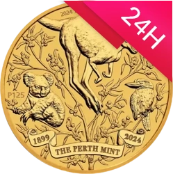 Złota moneta z okazji 125. rocznicy Perth Mint  2024 1 oz (24h)