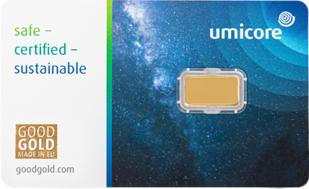 Sztabki złota Certi Card 1g na prezent (24h)