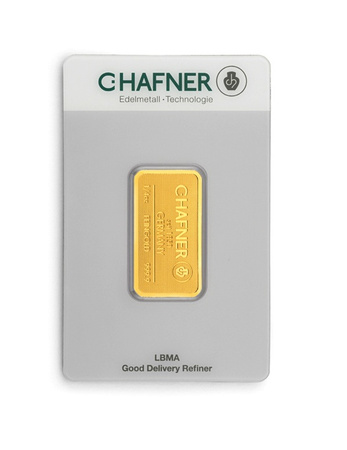 Sztabka złota CertiCard 1/4 oz (48h)