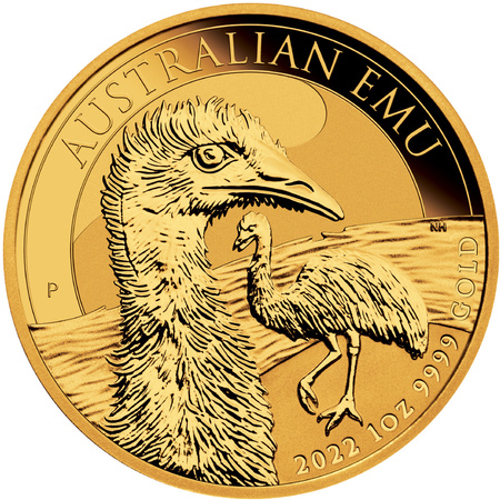 Złota moneta Australijski Emu 2022 1oz (24h)