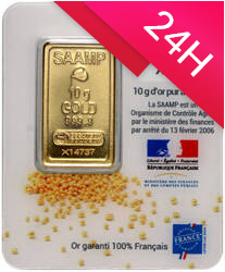 Sztabka złota SAAMP 10 g (24h)