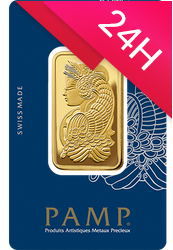 Sztabka złota PAMP 50 g (24h)