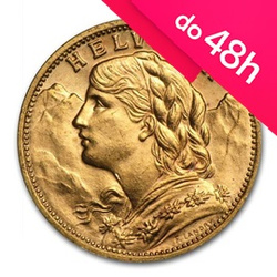 Moneta złota 20 Franków Helvetia (48h)