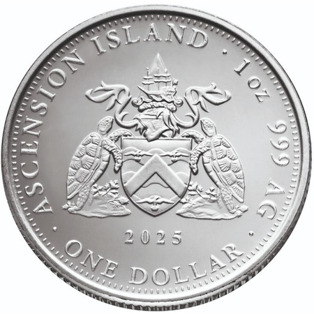 25 x moneta srebrna Sailboat -  Wyspy Wniebowstąpienia 1 oz (48h)