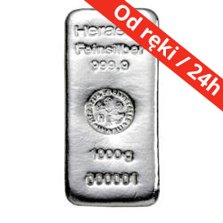 Sztabka srebra LBMA 1 kg (48h)
