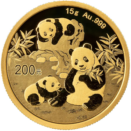 Złota moneta Chińska Panda 15 g 2025 (24h)