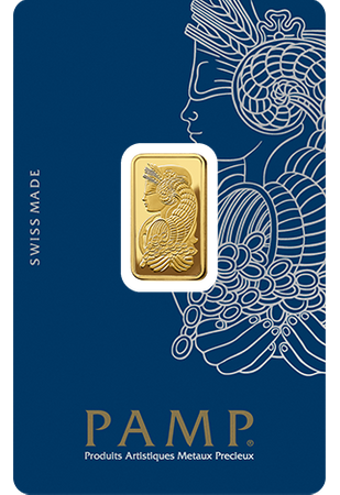Sztabka złota PAMP 5 g (48h)