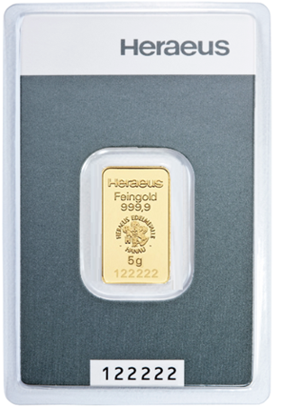 Sztabka złota CertiCard 5 g (48h) 