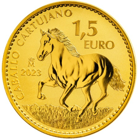 Złota moneta Hiszpański Koń Carthusian 1 oz 2023 (24h)