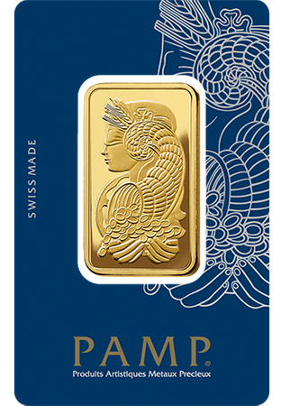 Sztabka złota PAMP 50 g (48h)