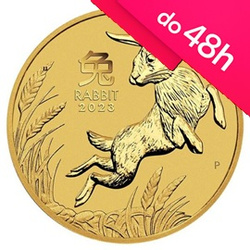 Moneta złota z Serii Lunar III - Rok Królika 2023 1/20 oz  (48h)