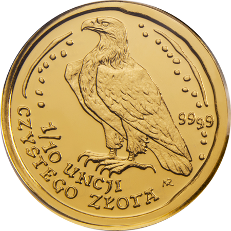 Złota moneta Orzeł Bielik 50 zł 1/10 oz (48h)