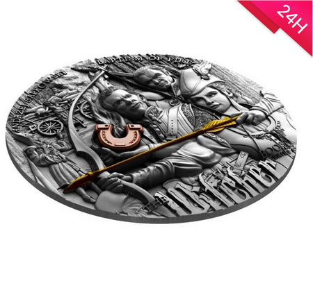 Srebrna moneta CHRZEST OGNIA - WIEDŹMIN  5$ 2 oz (24)