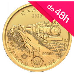 Moneta złota Canada Klondike: Przejazd po złoto 2023 1 oz (48h)
